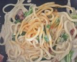 カルボナーラうどん作り方6写真