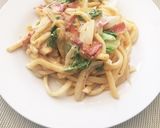 カルボナーラうどん作り方7写真
