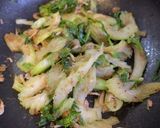 小海老とセロリの削り節炒め作り方6写真