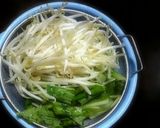頂いた小松菜で味噌ゴマしょうが炒め作り方1写真