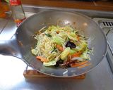 最強のチタン鍋で中華焼きそば作り方13写真
