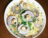 ベビーホタテスープスパ 殻付作り方10写真