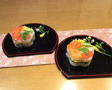 食の山梨：山ウドとサーモンの押しずし作り方9写真