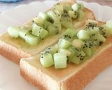 チーズトーストにトマト＆はちみつ作り方6写真