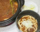 牡蠣鍋は豚バラごぼう舞茸ねぎ春菊赤だしで作り方8写真
