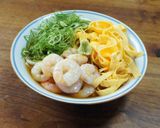 卵と海老のうどん作り方6写真
