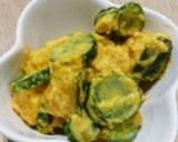 大ヒット南瓜と胡瓜のカレー風味サラダ作り方4写真