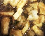 みぞれなめこの揚げ出しモチ豆腐作り方6写真
