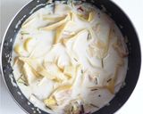 バナナの花のココナッツミルク煮作り方4写真