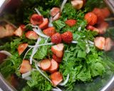 わさび菜と新玉ねぎで簡単おもてなしサラダ作り方3写真