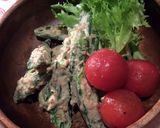 マヨ入り☆超簡単❗️オクラの胡麻和え作り方5写真