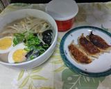 ✨王将♦生ラーメン(豚骨)➕生ギョウザ✨作り方12写真