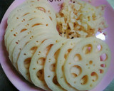 れんこんのひき肉納豆はさみ揚げ♪作り方1写真