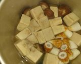 だし汁溢れ出す高野豆腐と竹輪の含め煮☆作り方1写真