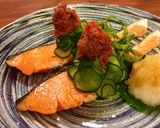 鮭の塩焼き♡さっぱり大葉梅キューのせ♡作り方6写真