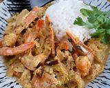 クンパッポンカリー（海老のカレー炒め）作り方9写真