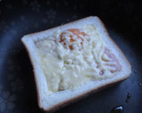 おひとりさまのこぼれない目玉焼きトースト作り方5写真