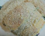 豚肩ロース薄切り　豆苗巻きフライ豆苗好き作り方7写真