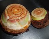 里芋の頭とあげの味噌煮作り方1写真