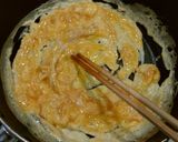 牛肉ほうれん草のマスタード卵炒め作り方3写真