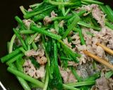 牛肉ほうれん草のマスタード卵炒め作り方5写真