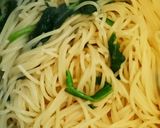 ほうれん草とハムのバター醤油パスタ♪作り方3写真
