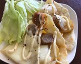 計量カップと小麦粉でつくるフライパンピザ作り方24写真