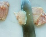 ＊鶏むね肉を柔らかくする方法～切り方～＊作り方4写真