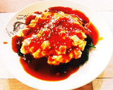ほうれん草のふわふわ天津飯風(^^)作り方4写真