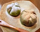 ★簡単ヘルシー！黒ごまと抹茶の巾着餅作り方6写真
