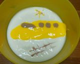 ヨーグルトアート電車テントウ虫キティ作り方4写真