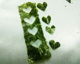 ハート海苔の飾り切り♪作り方7写真