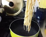 生パスタ風!カニクリームスパゲティ作り方8写真