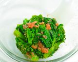 菜の花と明太子のおひたし。春色であと一品作り方5写真
