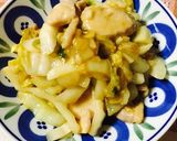 白菜と鶏胸肉の生姜ポン酢炒め作り方5写真