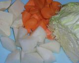 キャベツと根菜のカレースープ作り方1写真
