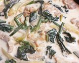 簡単！ほうれん草とチキンのクリーム煮作り方8写真