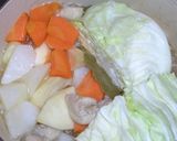キャベツと根菜のカレースープ作り方4写真