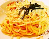簡単★明太子のクリームパスタ★混ぜるだけ作り方4写真