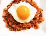 目玉のっけの☆納豆キムチ炒飯☆作り方6写真