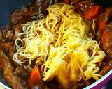 鶏のトマト煮込みの焼きそパスタ作り方3写真