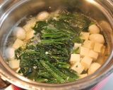 朝昼夕♪豆腐うずら卵ほうれん草のすまし汁作り方3写真