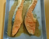 甘さ控えめ!簡単!鮭の味噌焼き*西京焼き作り方3写真