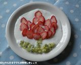 簡単★ひな祭りのヨーグルトアート作り方4写真