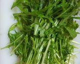 【低糖質】水菜のパリパリサラダ作り方3写真