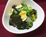 【低糖質】水菜のパリパリサラダ作り方5写真