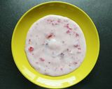 ヨーグルトアート☆バースディケーキ。作り方5写真