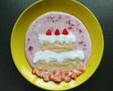 ヨーグルトアート☆バースディケーキ。作り方8写真