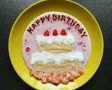 ヨーグルトアート☆バースディケーキ。作り方9写真