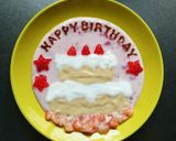 ヨーグルトアート☆バースディケーキ。作り方10写真